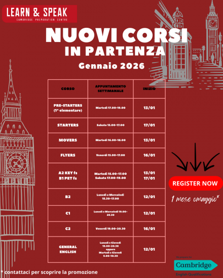CORSI DI INGLESE - Learn & Speak
